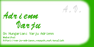 adrienn varju business card